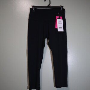 Yogalicious Lux High-Waist Ankle Leggings Black Size M NWT